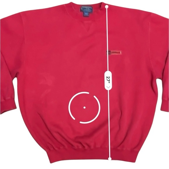 Vintage ABERCROMBIE & FITCH Red Crewneck Sweater - Picture 4 of 5